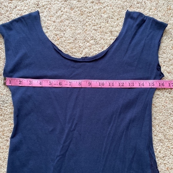 Xylem Clothing Fairy Lace Top Navy M - Picture 6 of 6